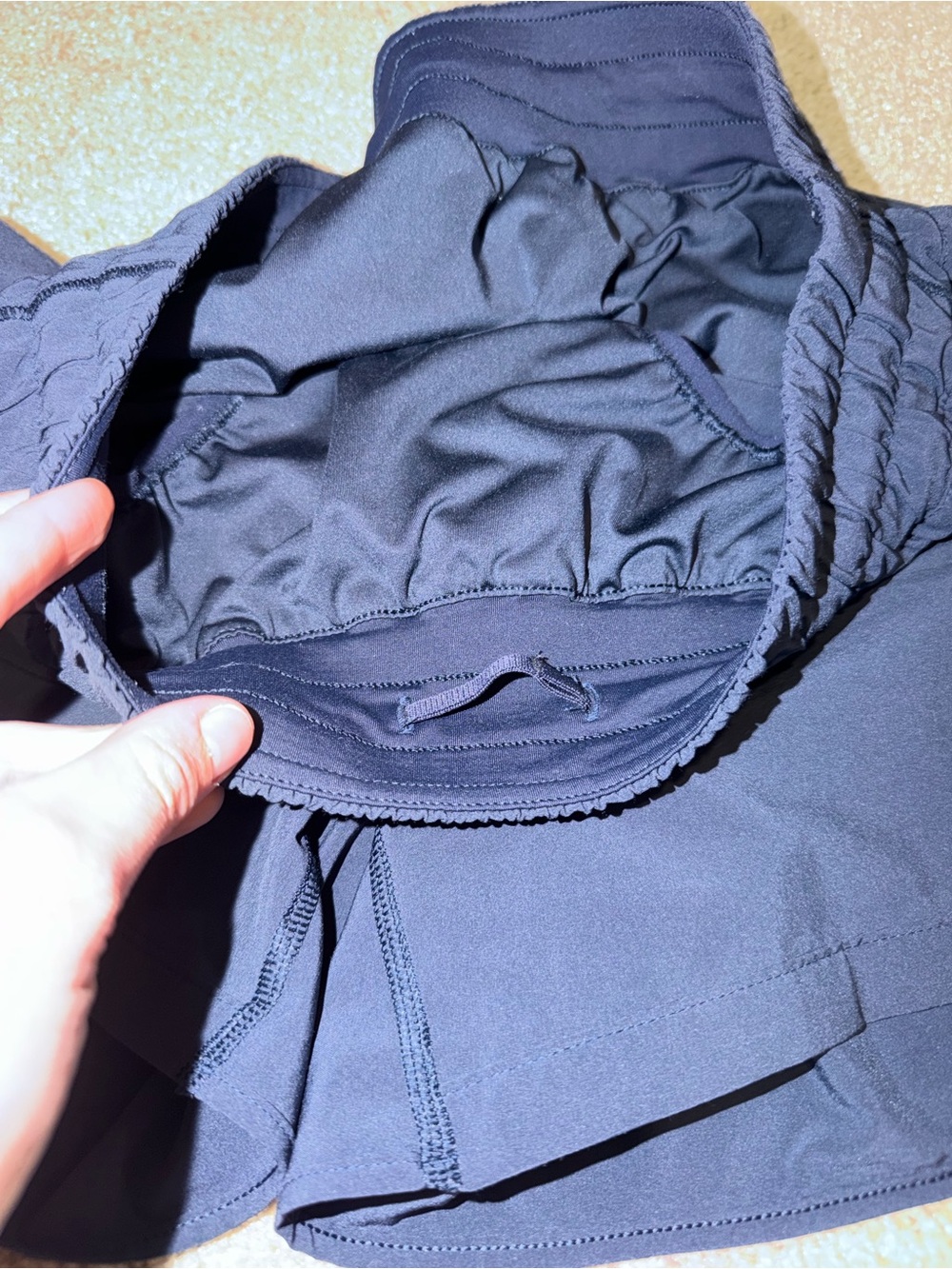 Lululemon Track That Mid Rise Lined 5” True Navy Size 10 - Picture 5 of 11